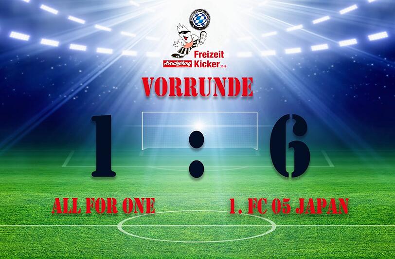 Der 1. FC 05 Japan gewann die Begegnung mit 1:6.