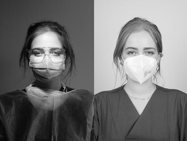 Theresa Pitz (24), Gesundheits- und Krankenpflegerin, Notfallzentrum. Theresa Pitz (24), Gesundheits- und Krankenpflegerin, Notfallzentrum.