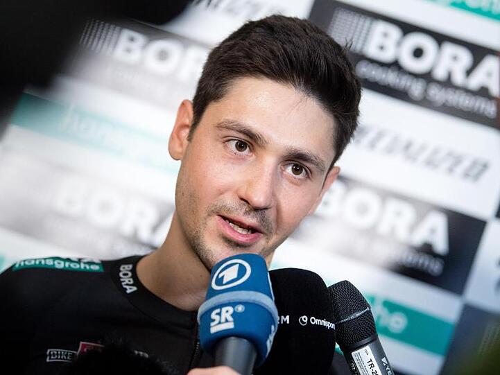Emanuel Buchmann, Mitglied vom deutschen Radrennstall Bora-hansgrohe. Foto: Matthias Balk/dpa
