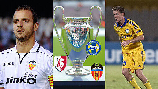 Am Mittwoch startet der FC Bayern gegen Valencia in die Gruppenphase der Champions-League-Saison. Im zweiten Spiel der Gruppe F treffen Borisov und Lille aufeinander. Am Mittwoch startet der FC Bayern gegen Valencia in die Gruppenphase der Champions-League-Saison. Im zweiten Spiel der Gruppe F treffen Borisov und Lille aufeinander.
