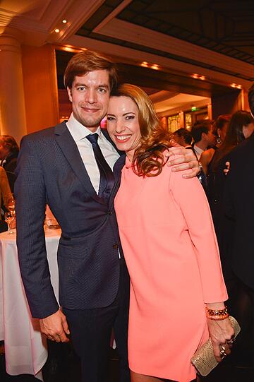 Moderatorin Kim Heinzelmann mit Sebastian Orth