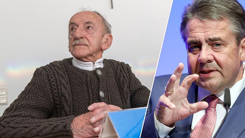 Rudolf K. (89) soll nach 44 Jahren aus seiner Wohnung geklagt werden. Ex-SPD-Chef Sigmar Gabriel (r.) hat sich bei Twitter zu dem Fall geäußert.