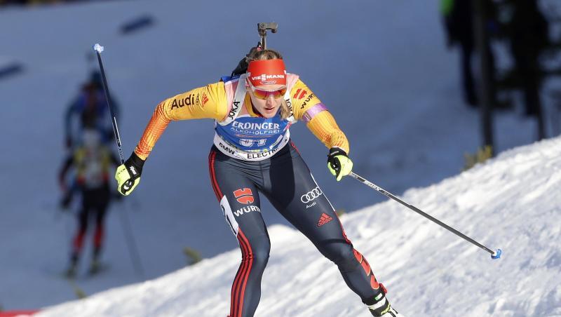 Denise Herrmann siegte in Pokljuka. Denise Herrmann siegte in Pokljuka.