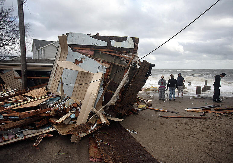 Aufräumen nach "Sandy": Die Bilder der Zerstörung aus den USA