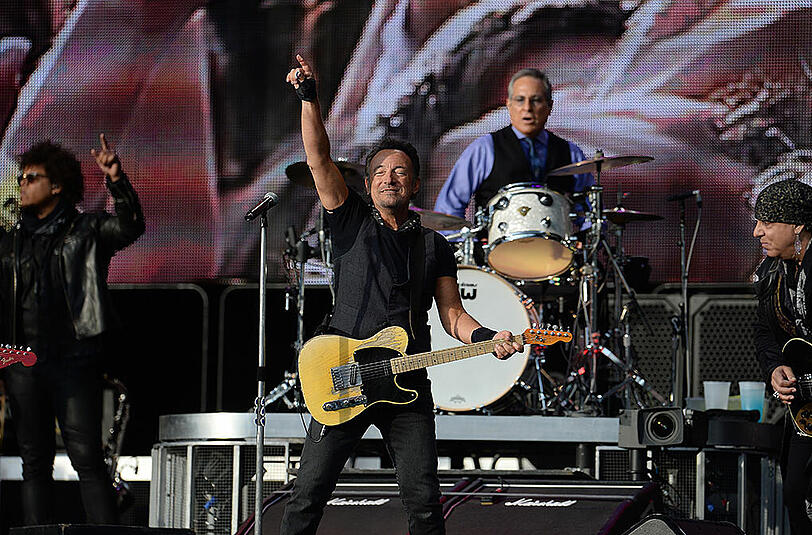 Bruce Springsteen begeisterte bei seinem Auftritt im Olympiastadion am 17. Juni 2016.
