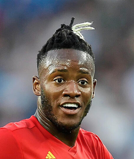 Rasta-Zopf auf Belgisch: Stürmer Michy Batshuayi.