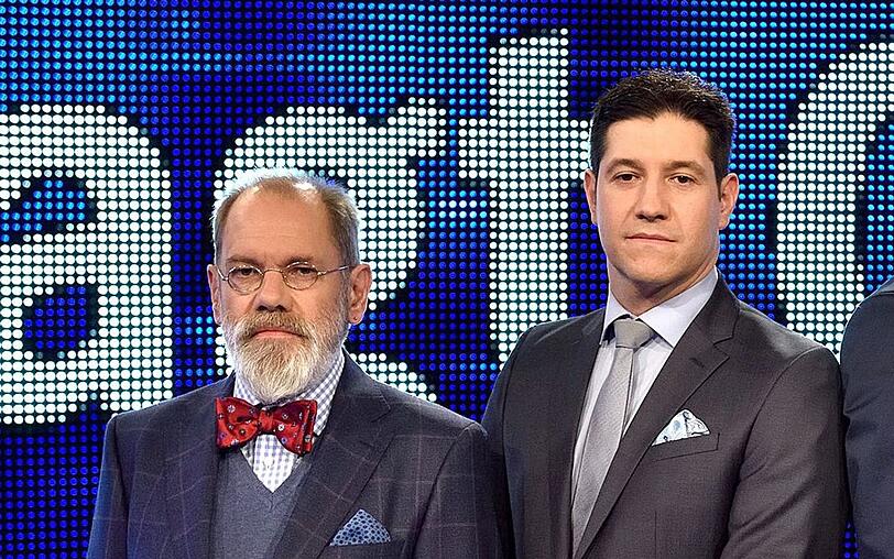 Klaus Otto Nagorsnik (links) und Sebastian Jacoby  waren viele Jahre gemeinsam Teil der ARD-Quizshow "Gefragt - Gejagt".