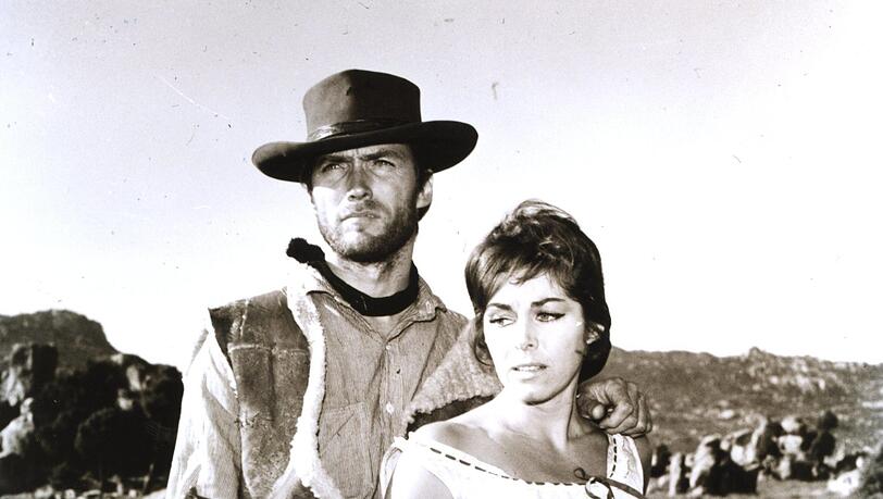 Marianne Koch mit Clint Eastwood in Sergio Leones Western „Für eine Handvoll Dollar“ (1964). Marianne Koch mit Clint Eastwood in Sergio Leones Western „Für eine Handvoll Dollar“ (1964).