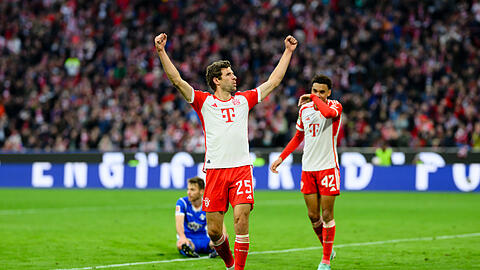 Er kam, sah und traf: Bayern-Urgestein Thomas Müller.