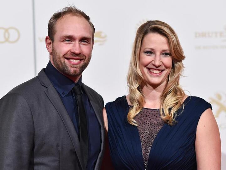 Julia und Robert Harting freuen sich auf ihre Zwillinge.