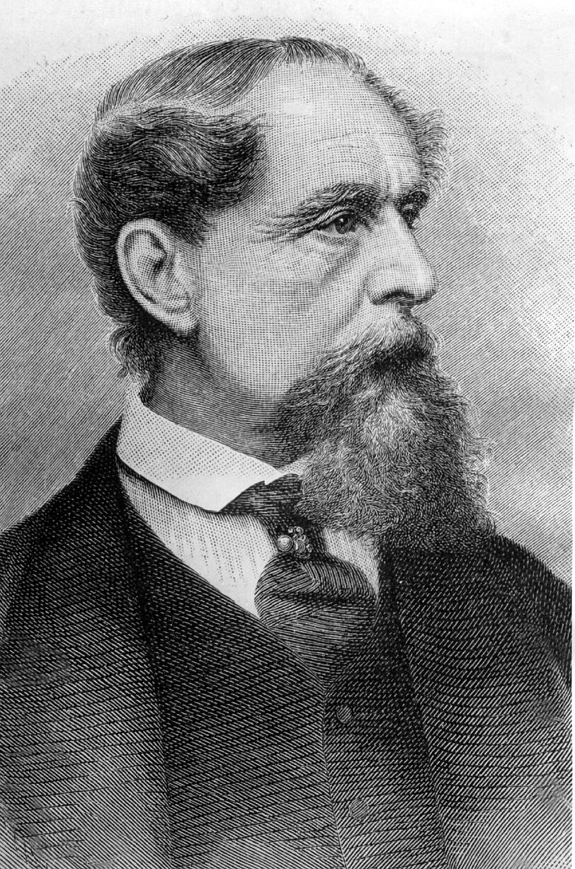 Der englische Schriftsteller Charles Dickens.