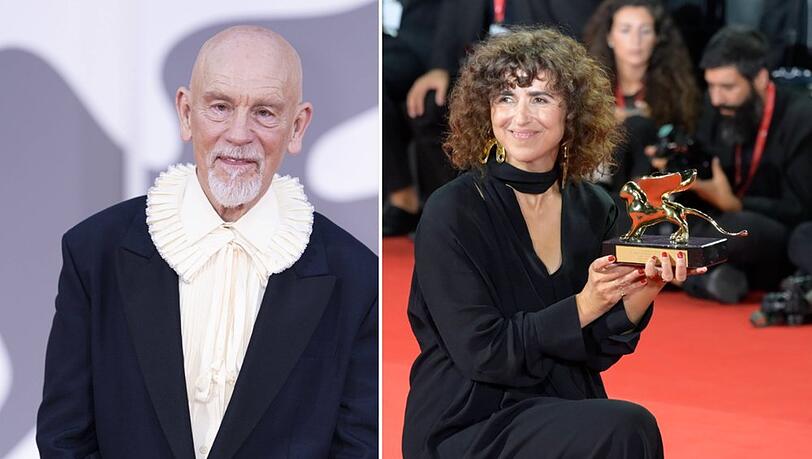 John Malkovich und May el-Toukhy r&auml;umten in Venedig ab.