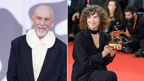 John Malkovich und May el-Toukhy r&auml;umten in Venedig ab.
