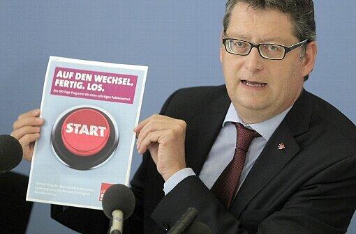 Auf ihmn setzt die Hessen-SPD: Thorsten Schäfer-Gümbel. In Hessen wird am 22. September gewählt.