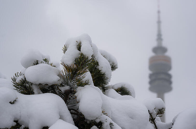 Für München und das südliche Alpenvorland werden 10 bis 20 Zentimeter Neuschnee erwartet.