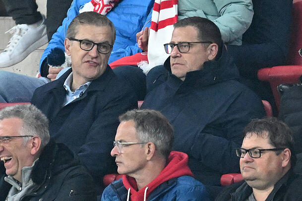 Die Bayern-Bosse Jan-Christian Dreesen und Max Eberl. Die Bayern-Bosse Jan-Christian Dreesen und Max Eberl.