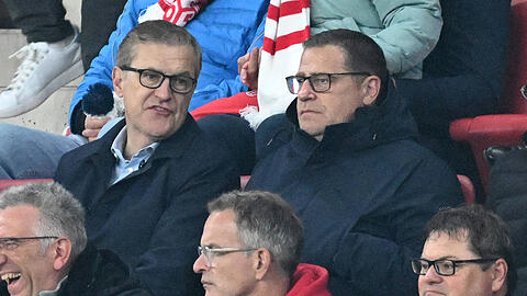 Die Bayern-Bosse Jan-Christian Dreesen und Max Eberl.