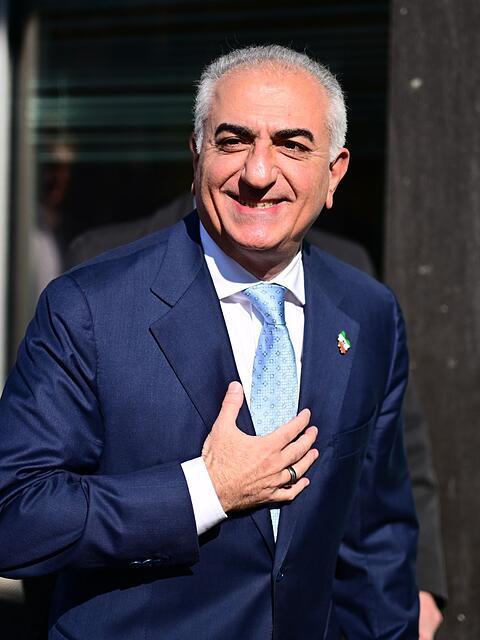 Schah-Sohn Reza Pahlavi besucht Berlin.