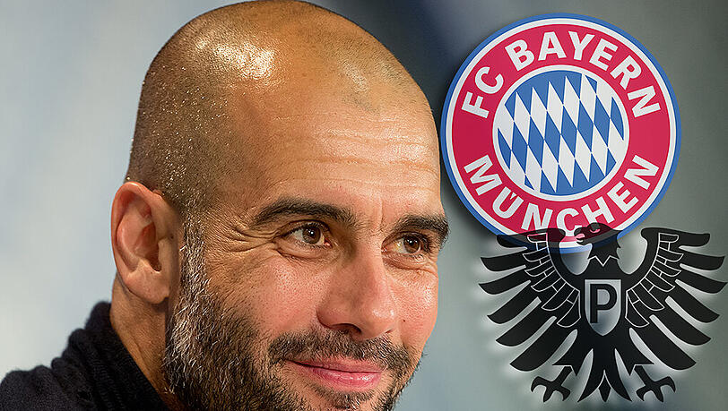 Pep Guardiola spricht am Samstag bei der Pressekonferenz des FC Bayern über die Verletzung von Javi Martinez und das Pokalspiel gegen Münster. Pep Guardiola spricht am Samstag bei der Pressekonferenz des FC Bayern über die Verletzung von Javi Martinez und das Pokalspiel gegen Münster.