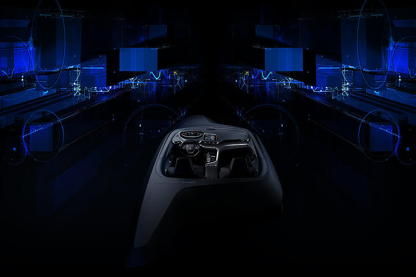Auf Schalter und Knöpfe im Armaturenbrett verzichtet Peugeot beim i-Cockpit 2.0 fast völlig. Die Bedienung erfolgt in erster Linie über den zentralen Touchscreen.
