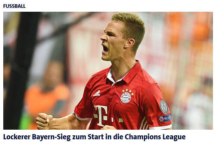 Für die "Sportschau" war es ein "lockerer Bayern-Sieg" zum Start der Königsklasse gegen den russischen Vizemeister Rostow