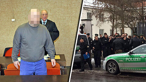 Die Großfahndung nach dem LMU-Dieb Silvio L. (Bild links, mit Anwalt Gerhard Bink) bezeichnete die AZ Anfang 2017 als "Münchens größte Einbrecher-Jagd".