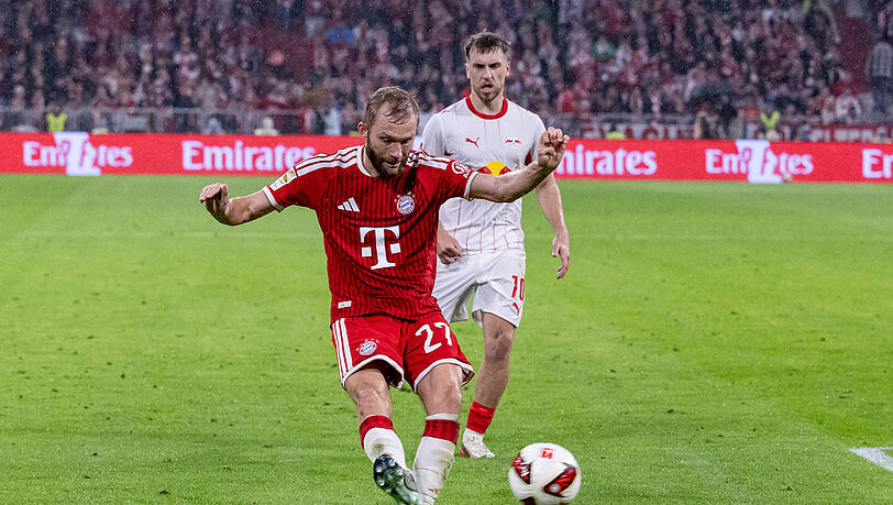 Gegen seinen Ex-Klub in der Defensive kaum gefordert: Konrad Laimer. Gegen seinen Ex-Klub in der Defensive kaum gefordert: Konrad Laimer.