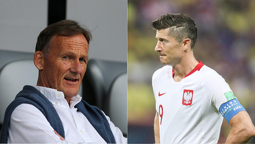 BVB-Geschäftsführer Hans-Joachim Watzke (links) schätzt Robert Lewandowski - Angreifer des FC Bayern und Kapitän der polnischen Nationalelf - immer noch sehr. BVB-Geschäftsführer Hans-Joachim Watzke (links) schätzt Robert Lewandowski - Angreifer des FC Bayern und Kapitän der polnischen Nationalelf - immer noch sehr.
