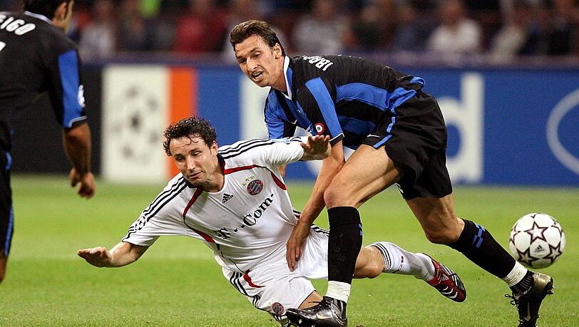 Ein "aggressive leader", der stets dahin geht, wo's weh tut: Mark van Bommel im Champions-League-Duell mit Inter-Star Zlatan Ibrahimovic.