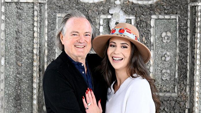 "Ich schätze alles an ihr": Thomas Käfer und Vicky Koidl im Hofgarten.