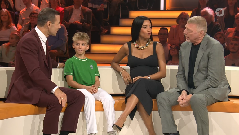Boris Becker war mit seiner schwangeren Frau Lilian de Carvalho Monteiro zu Gast in der ARD-Show "Klein gegen Groß". Boris Becker war mit seiner schwangeren Frau Lilian de Carvalho Monteiro zu Gast in der ARD-Show "Klein gegen Groß".