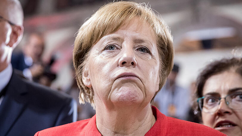Auf anstrengender Reise: Die Kanzlerin am Samstag bei einer Wirtschaftsveranstaltung in Mexiko-Stadt.