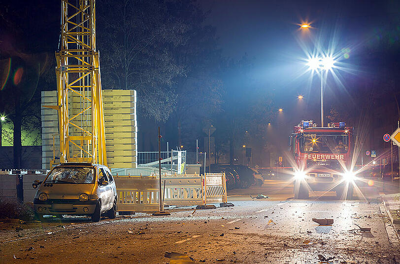 Die Dixi-Klo-Explosion sorgte in der Fürther Südstadt für Verwüstung und massive Schäden. Die Bilder vom Tatort.