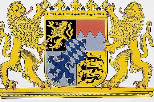 Das Bayerische Staatswappen: Im Freistaat herrscht eine hohe Lebensqualität.