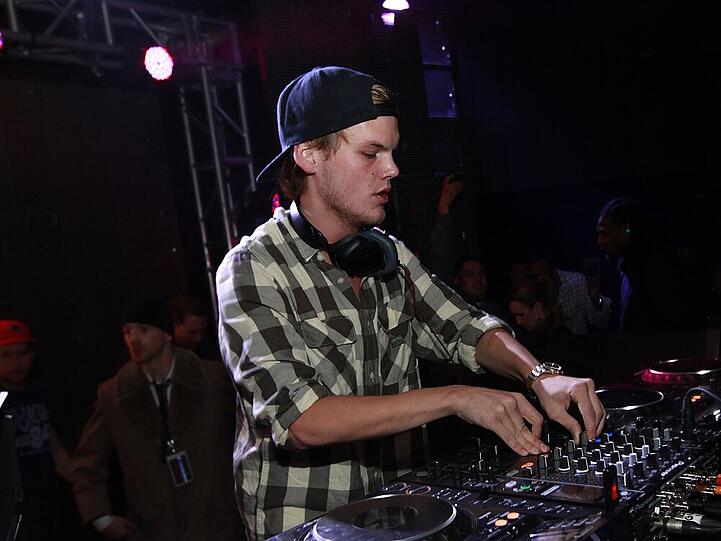 Avicii legt im Januar 2013 auf einem Festival in Utah auf