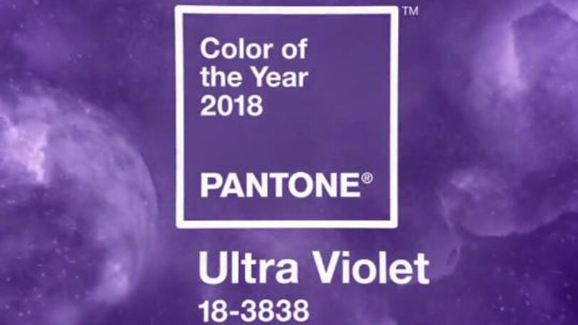 Ein dunkles Violet ist Farbe des Jahres.