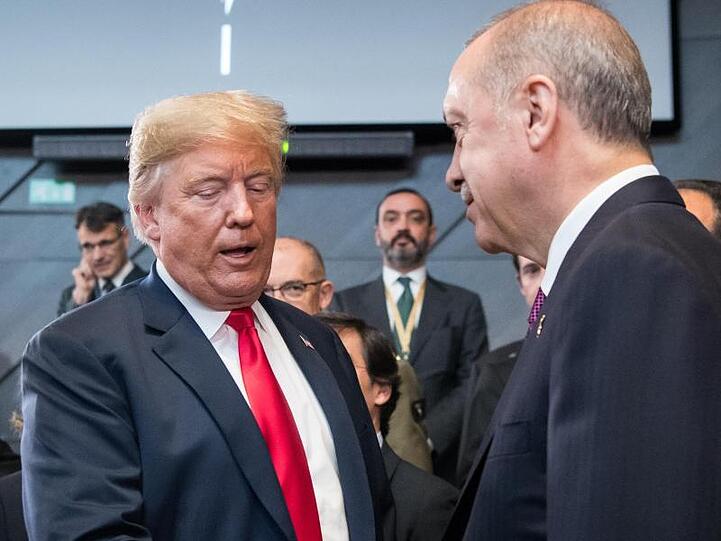 US-Präsident Donald Trump (l.) und der türkische Präsident Recep Tayyip Erdogan.