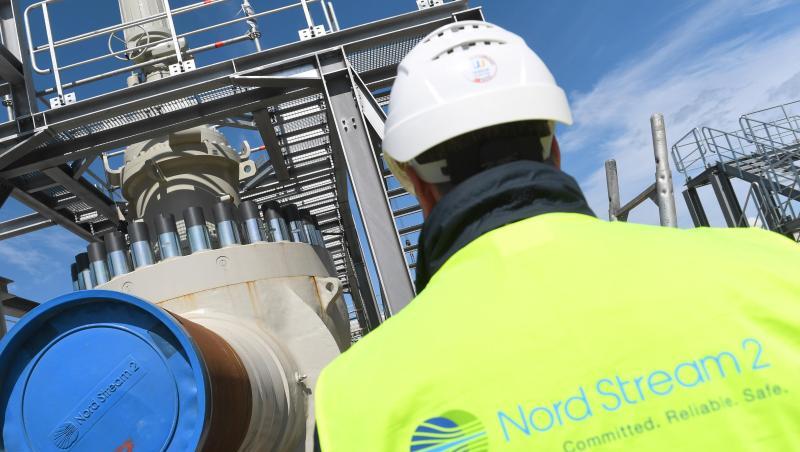 Ein Arbeiter auf einer Baustelle der Ostseepipeline Nord Stream 2. Ein Arbeiter auf einer Baustelle der Ostseepipeline Nord Stream 2.