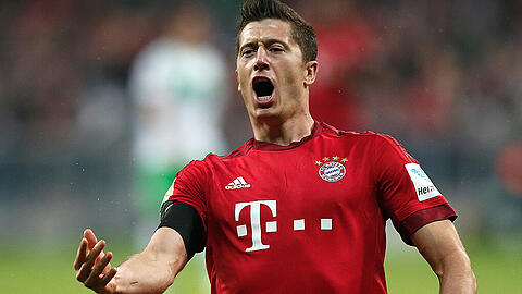 In Ekstase: Robert Lewandowski.