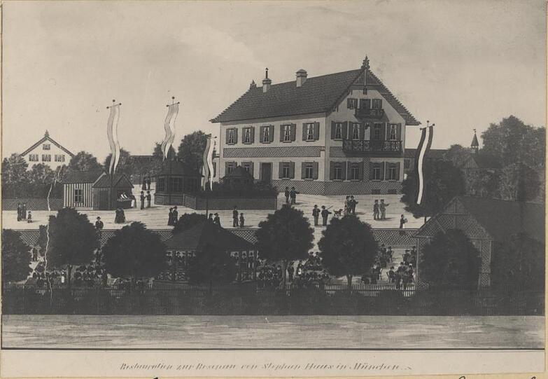 Die Rosenau am Standort des heutigen Nordbads.