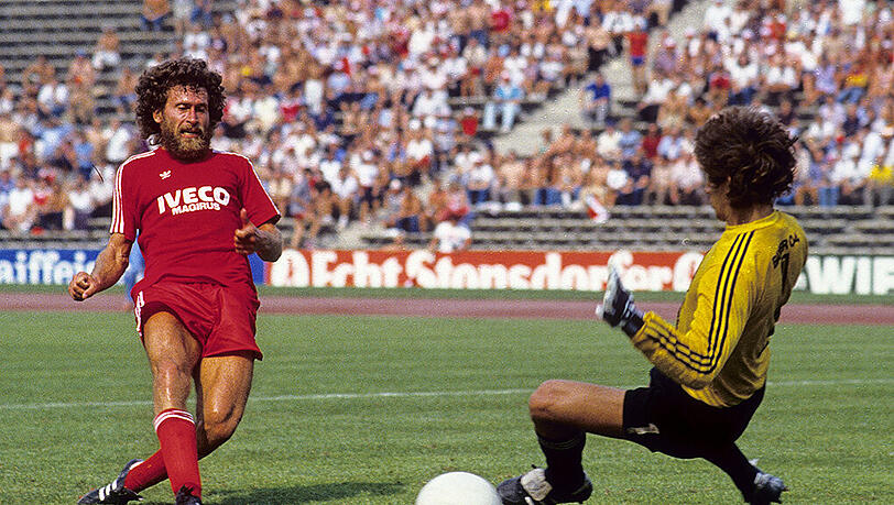 War mit dem FC Bayern fünfmal Meister und vertritt ihn jetzt als Markenbotschafter: Paul Breitner, hier im Jahr 1981. War mit dem FC Bayern fünfmal Meister und vertritt ihn jetzt als Markenbotschafter: Paul Breitner, hier im Jahr 1981.