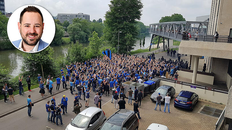 Erschreckend: Ultras des 1. FC Saarbrücken belagern das Hotel des TSV 1860.