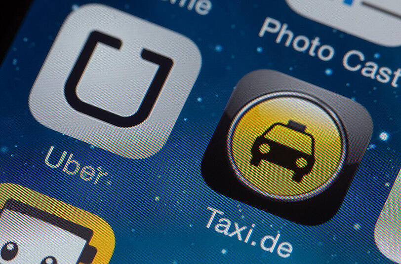 Die Handy-App Uber macht der Taxi-Branche zu schaffen