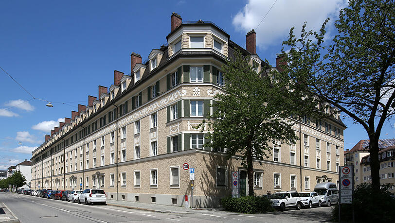 Wunderschöne Wohnarchitektur aus dem vorigen Jahrhundert: der 1924/25 erbaute Ridlerblock.
