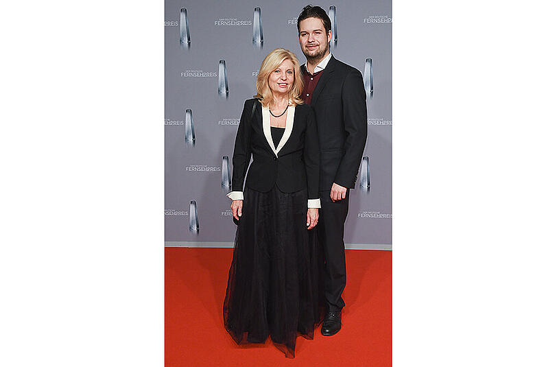 Schauspielerin Sabine Postel und ihr Sohn Moritz Riewoldt