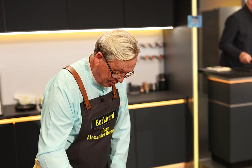 Armer Burkhard: Er muss die Show als Erster verlassen.