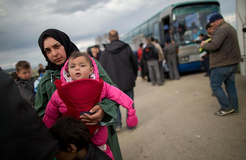 Erschütternd: Szenerie in Idomeni, wo Tausende Flüchtlinge festsitzen.
