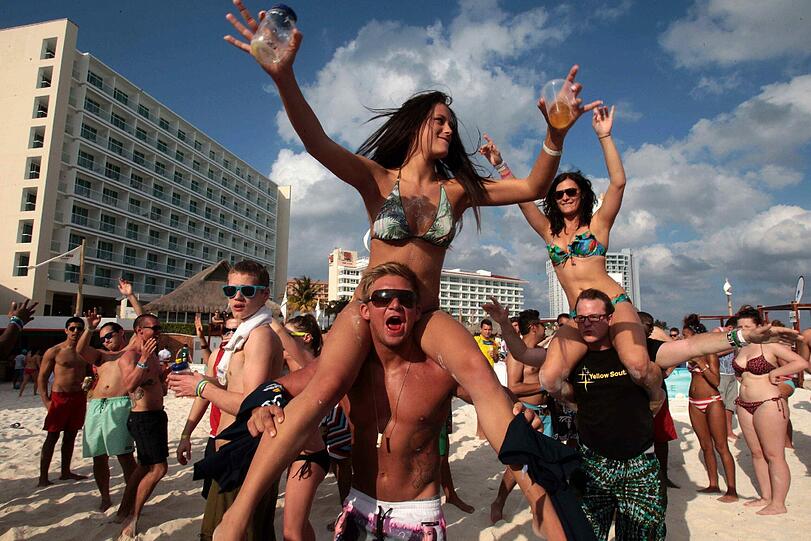 Knappe Bikinis, viel Alkohol, ausgelassene Stimmung: So sexy ist Spring Break in Cancun