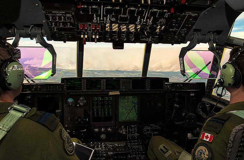 Nach ersten Schätzungen liegen in Fort McMurray mindestens 1600 Gebäude in Schutt und Asche. Foto: Canadian Armed Forces/Cpl Manuela Berger