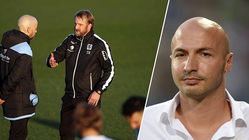 Müssen kommende Saison mit weniger Etat auskommen: 1860-Sportgeschäftsführer Gorenzel (l.) und Trainer Bierofka. Ex-Löwe Necat Aygün sieht das kritisch.
